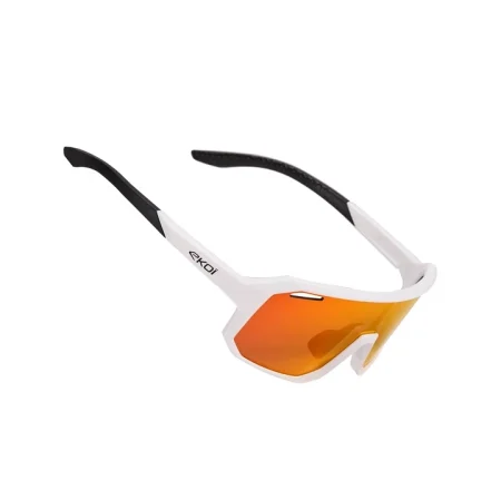01675þLUNETTES ENFANT EKOI KIDS BLANCHES REVO ROUGE