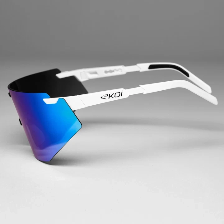 LUNETTES EKOI RACING AEROLITE Blanc Noir REVO Cat3 – Image 3