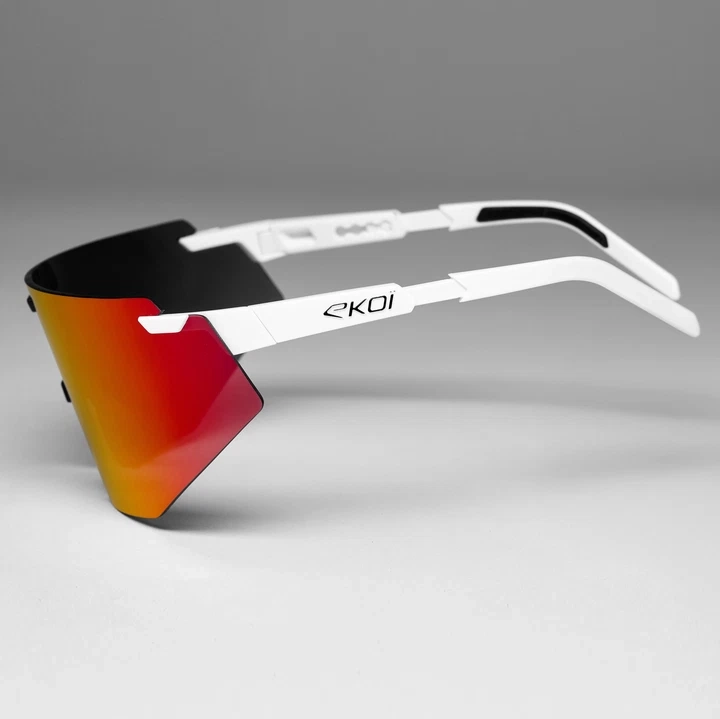 LUNETTES EKOI RACING AEROLITE Blanc Noir REVO Cat3 – Image 3
