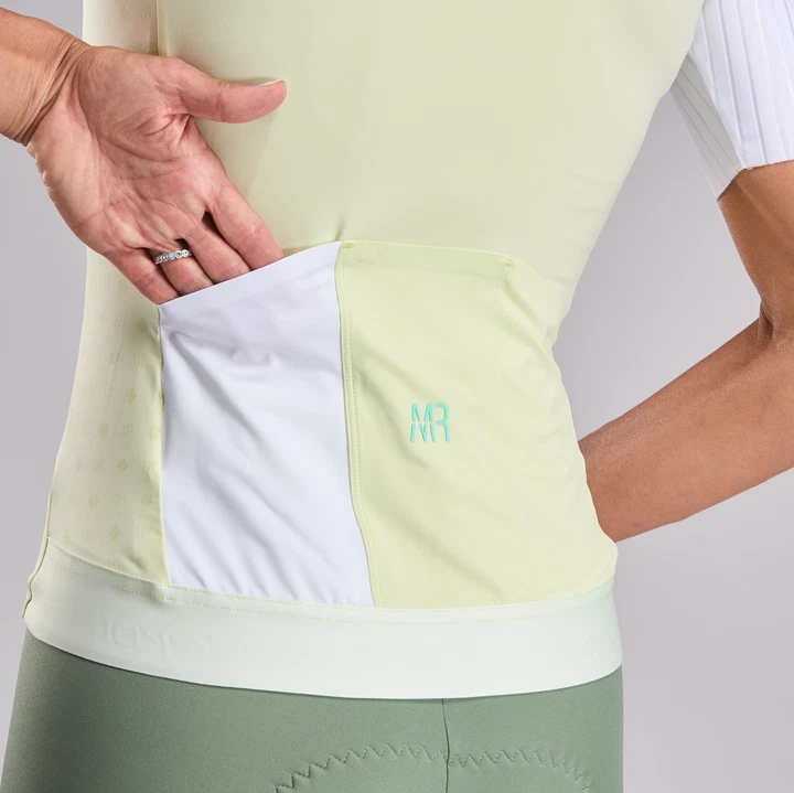 Maillot femme EKOI Racing MARION ROUSSE - Lime – Image 2