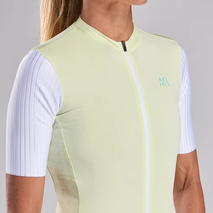 Maillot femme EKOI Racing MARION ROUSSE - Lime – Image 3
