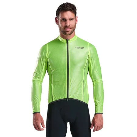 01957þVESTE DE PLUIE EKOI PERF SHARK Jaune fluo