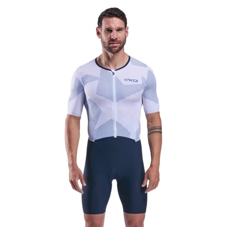 02477þCOMBINAISON TRIATHLON EKOI PERF STARS Blanc